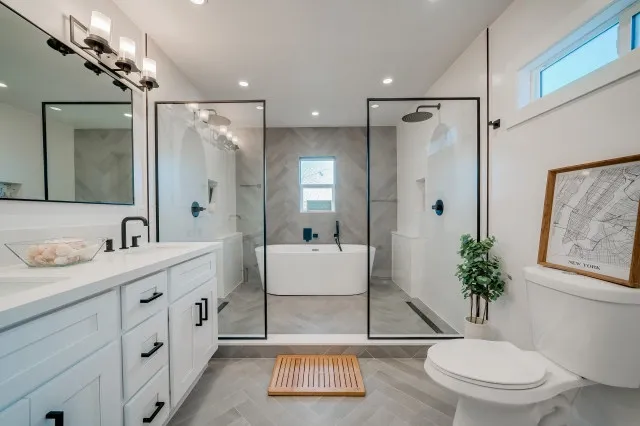 Renovated bathroom preview