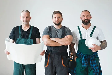 Experienced General Contractors prepared to review a renovation project